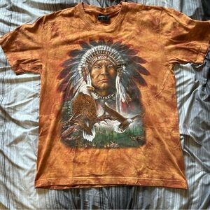 Vintage Native American Rock Eagle Graphic T-Shirt US Men’s Size Large